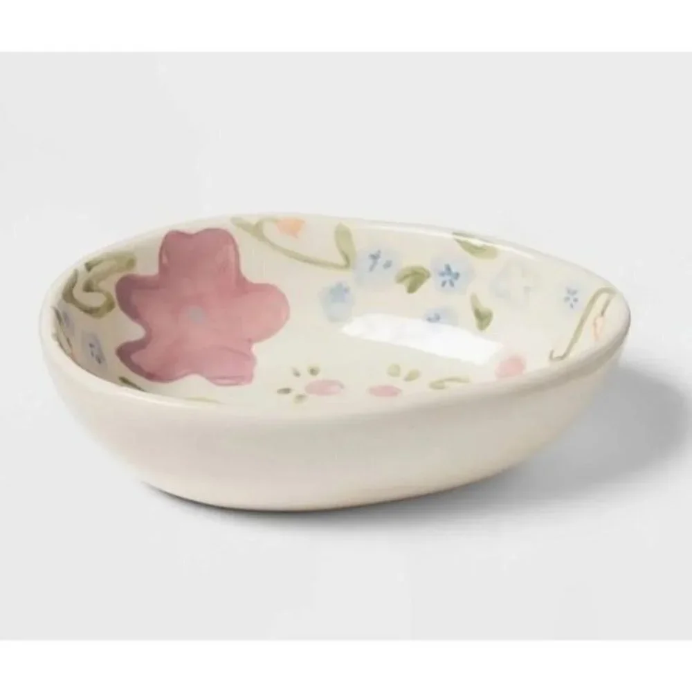 Threshold stoneware floral